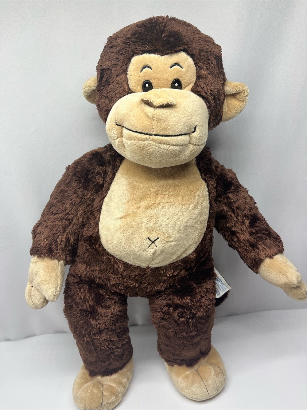 Build-A-Bear Brown and Cream Monkey Plush